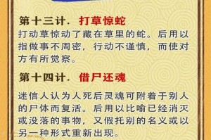 三十六计每一计的故事解析：经典计谋背后的历史典故