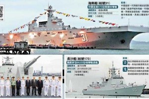 访港航母编队整体实力概述，国产航母访港行动，歼-15舰载机+鹰击-21导弹，南海战略威慑力全景解析
