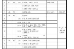 行程安排与前期筹备，高效筹备与精准执行，行程规划全攻略