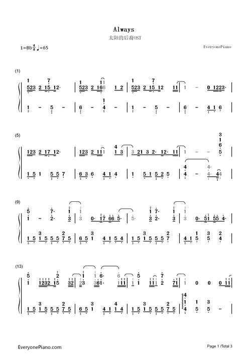 《人鬼情未了主题曲钢琴谱完整版-经典OST乐谱免费下载》