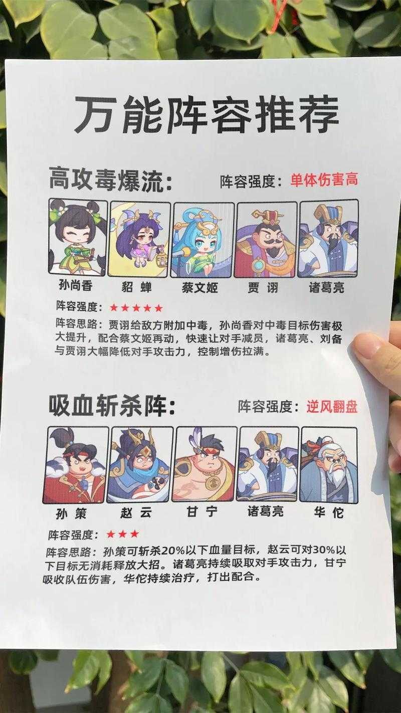 三国乱世战车配将攻略:最强阵容搭配与武将推荐