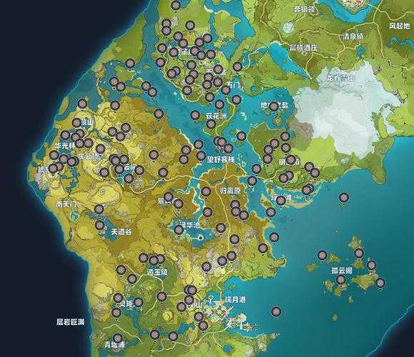 原神2025岩神瞳位置分布图大全|131个收集点详细标注