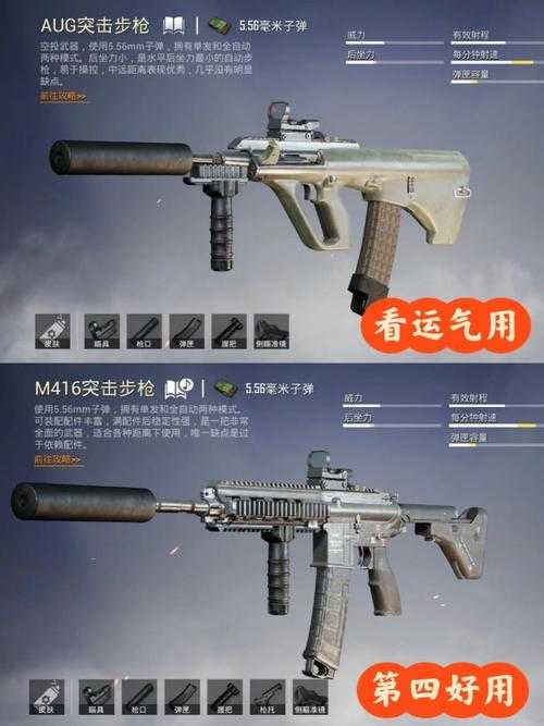 和平精英里面都有什么枪
