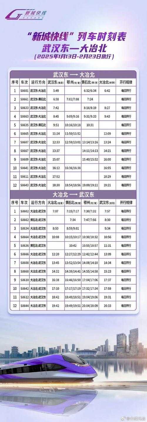 井冈山火车站最新列车时刻表2025年5月更新