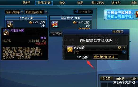 dnf代币券有有效期吗?手把手