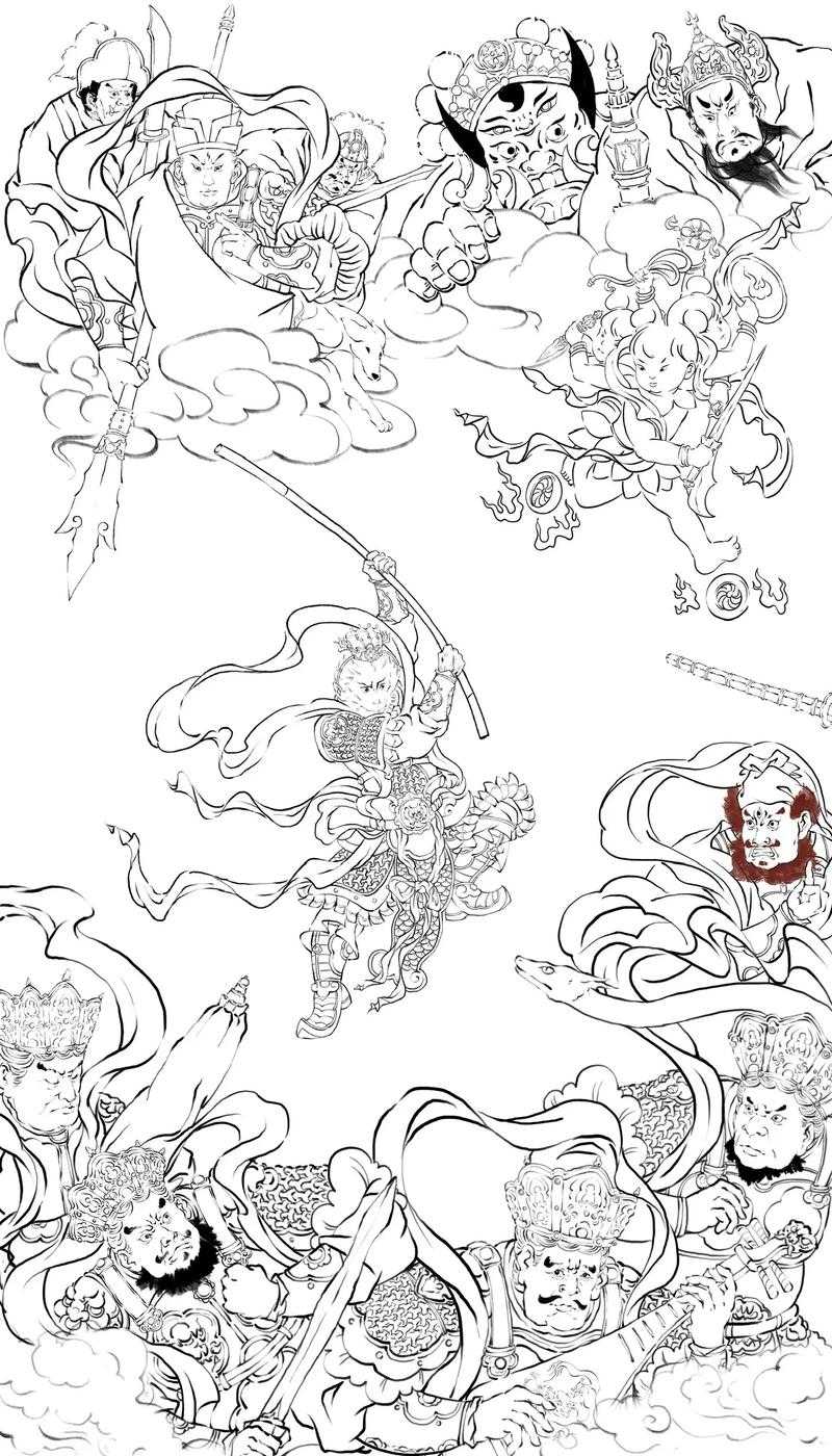 悟空角色绘画素材合集 - 高清资源免费下载