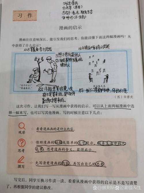 五年级下册漫画的启示作文450字:从漫画中领悟生活道理