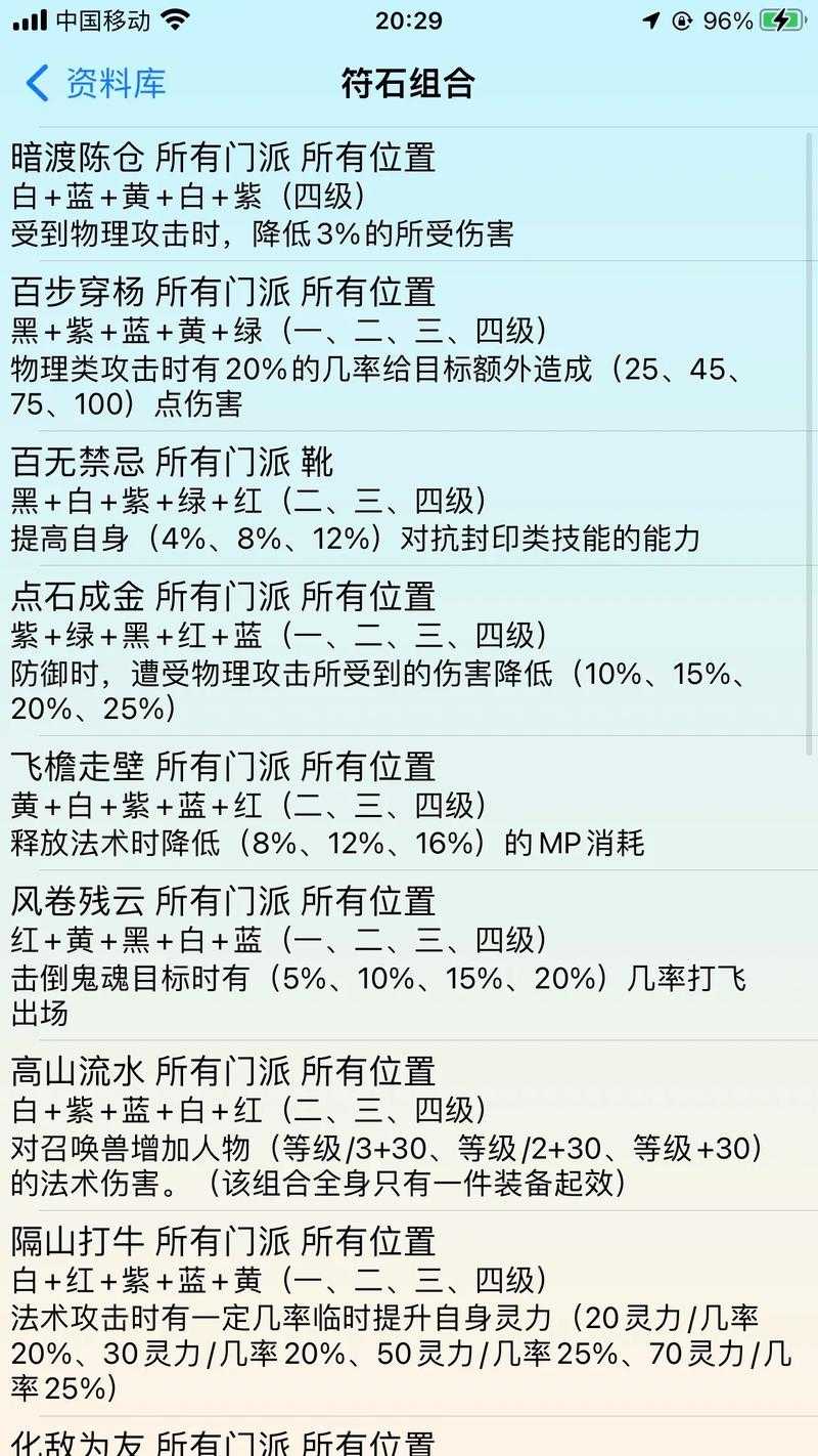 梦幻西游符石组合蓝红 组合,西游 蓝红