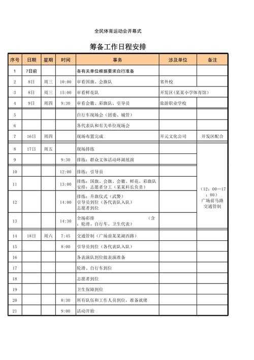 行程安排与前期筹备，高效筹备与精准执行，行程规划全攻略