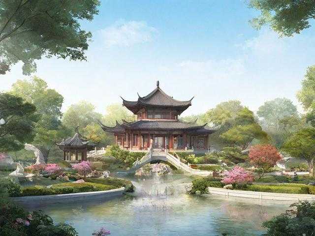 梦幻西游苏州园林设计图纸
