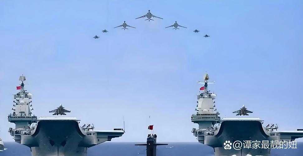 震撼直击山东舰航母香港首秀,电磁弹射覆盖海天,歼-15T与直-20组成钢铁天幕