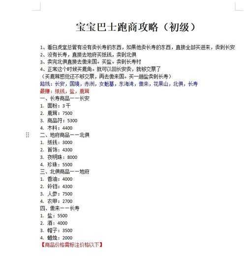 梦幻西游跑商攻略：24-48帮贡速刷技巧