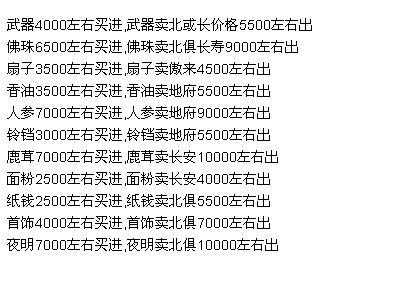 梦幻西游跑商的快速赚钱技巧